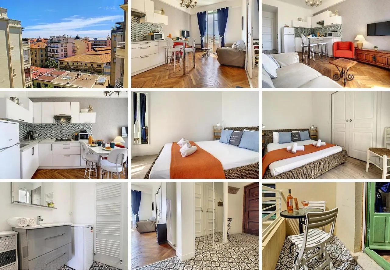 Nestor&Jeeves - Happiness Beach - Central - Close Sea - Top Floor Nicea Francja